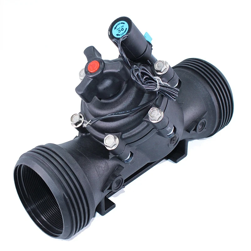

301BM 3" solenoid valve plastic irrigation hydraulically flow control electric DN80 90MM female thread flange AC DC Latching