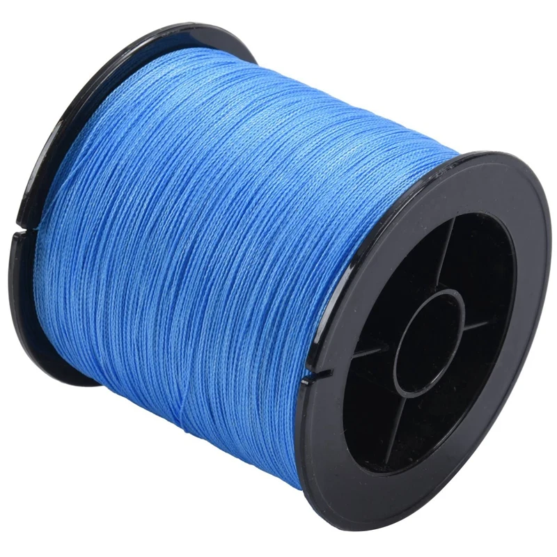 

4X 500 M 30 LB 0.26Mm Fishing Line Strength PE Braided 4 Strands Blue