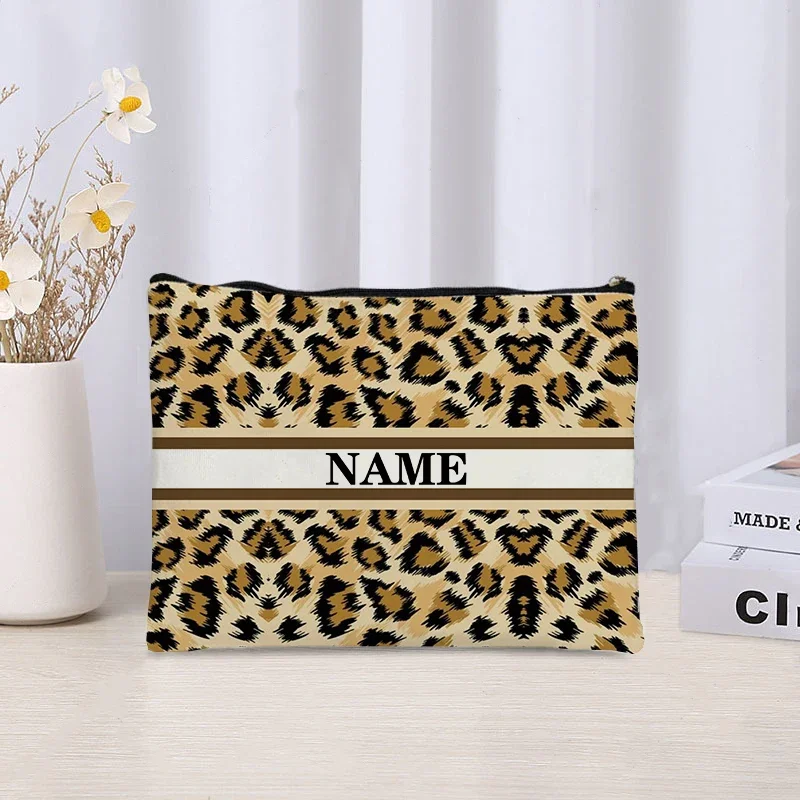 

Косметичка VOESETO персонализированная леопардовая зебра