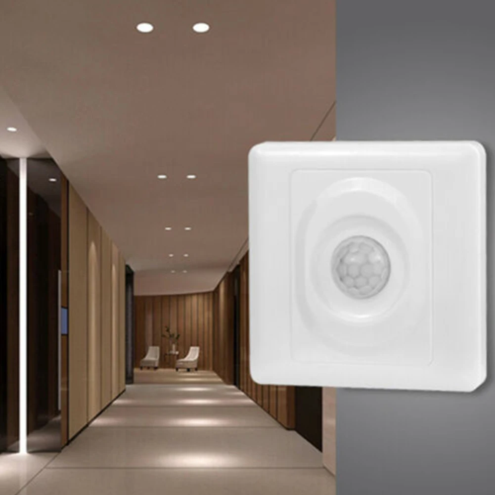

Automatic Infrared PIR Body Motion Sensor Switch Wall Mount LED Night Light 220V For Automatic Lighting Corridors Corridors
