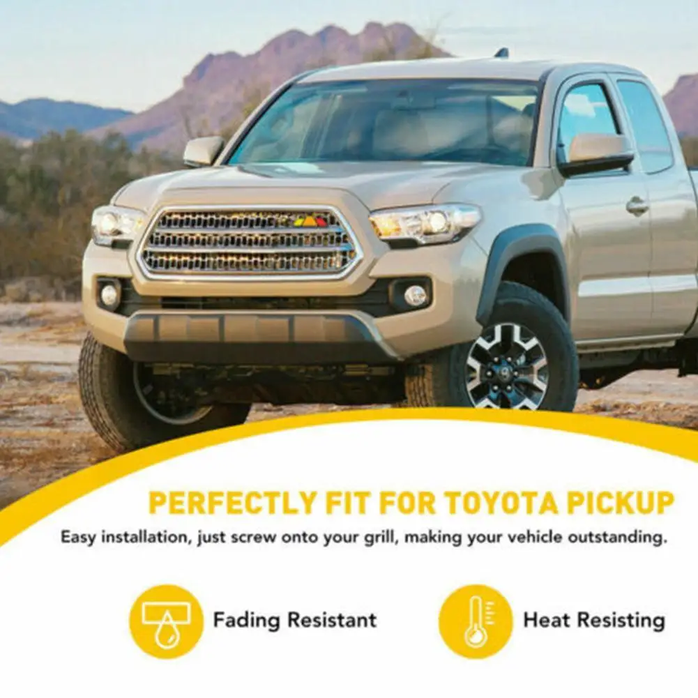 Металлическая решетка значок эмблема наклейки для Toyota Tacoma TRD 4runner Tundra 2019