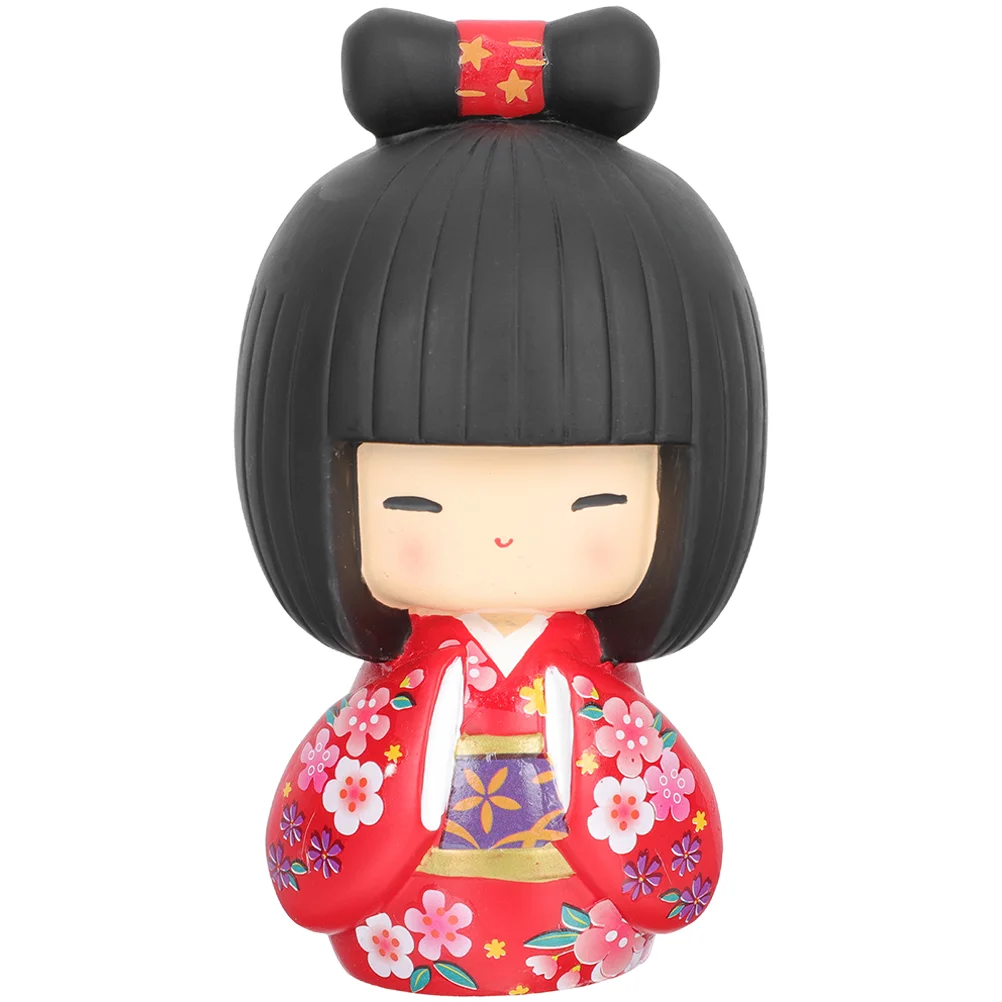 

Para Mesa De Kokeshi Ornaments Handcrafted Gift Japanese Toy Resin Japanese Souvenirs Gift Girl