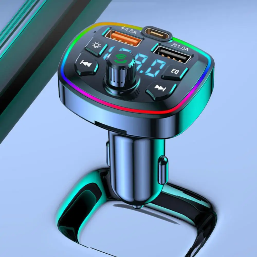 

Автомобильный FM-передатчик Bluetooth 5,0 PD 18 Вт Type-C с двумя USB-портами А