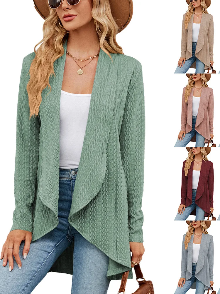 

Fashion Women Sweaters Cardigan Long Sleeve Elegant Casual Solid Color Simple Streetwear Clothing Cardigans Clothing New