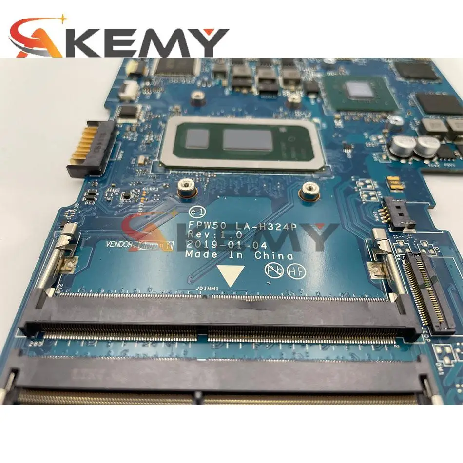 Для HP 15-DW 15S-DU 15S-DR 15T-DW материнская плата для ноутбука FPW50 с LA-H324P i7-10510U CPU N17S-G2-A1 GPU DDR4