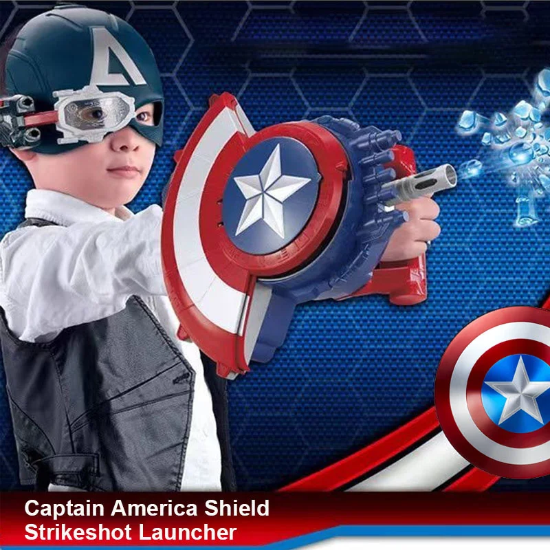 Super Hero Captain America Shield Water Bomb Bullet Launcher Toy Shield Deformation Cosplay Costume Party Toys For Kids