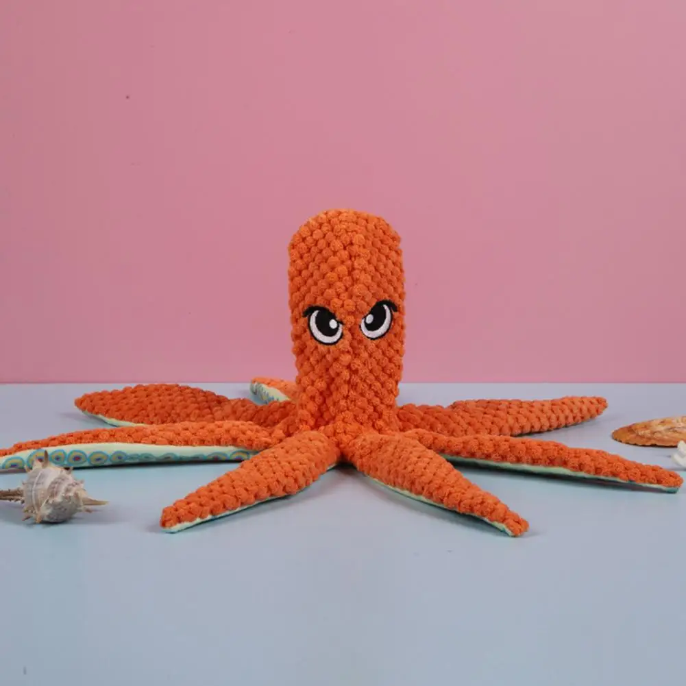 

Dog Chew Toy Durable Octopus Dog Toy Fun Squeaky Bite-resistant Puppy Chew Toy for Small Dogs Pet Supplies Pet Chew Toy