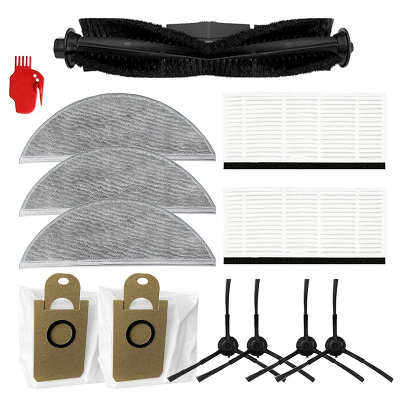 

Пылесборники, вращающаяся основная щетка, боковые щетки, фильтры НЕРА, Швабра, ткань для Xiaomi Lydsto R1, аксессуары для пылесоса