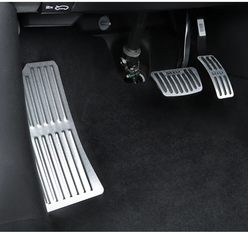 

Interior Car Gas Brake Panel Cover Sticker For Geely Tugella Xingyue FY11 2020-2022 Aluminium Alloy Cover Stickers Accessories