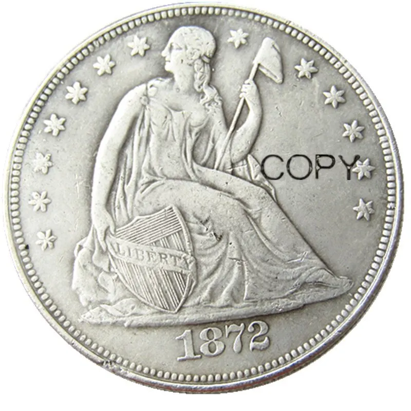 

1872S Seated Liberty Dollar Silver Plated Copy Coins
