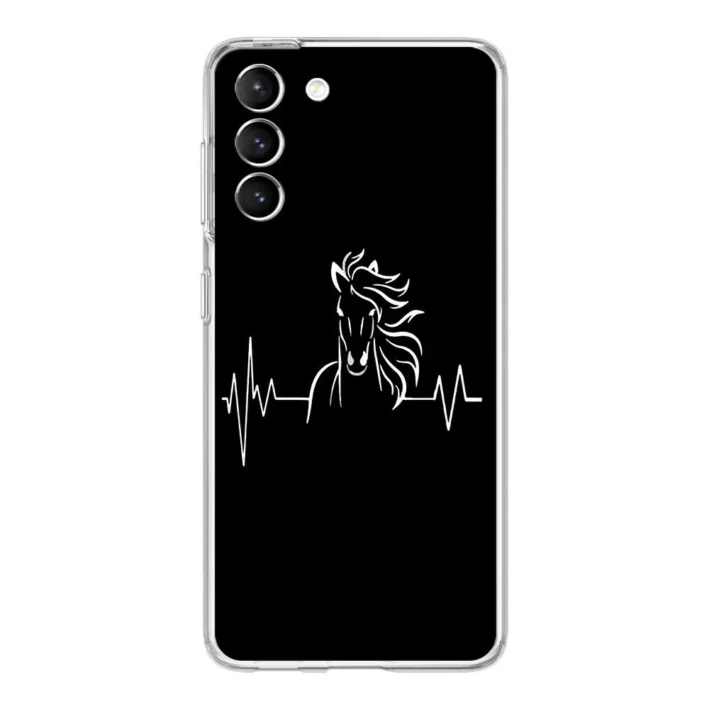 Чехол для телефона с изображением животного лошади Samsung Galaxy S24 S23 S22 S20 Ultra S21 FE 5G S10 S9