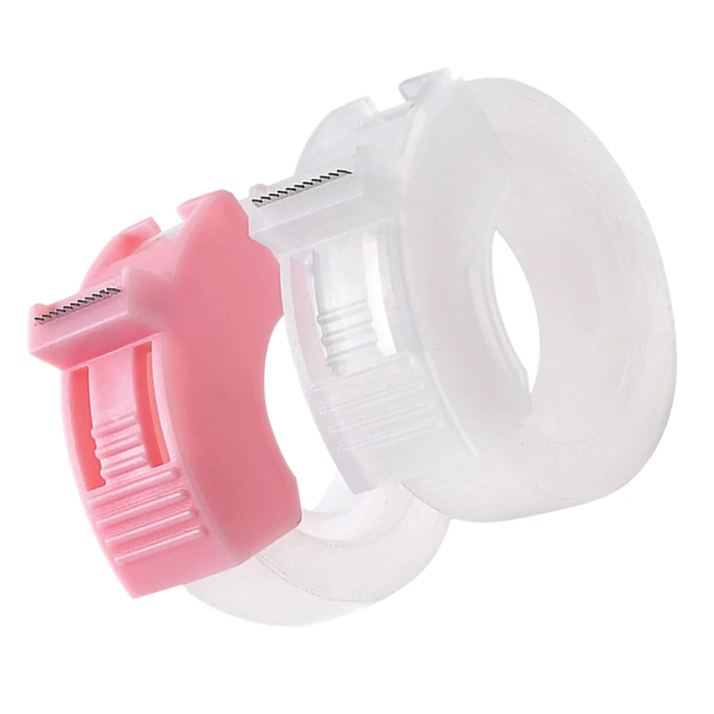 

2 Sets Taper Tape Dispenser Adhesive Tape Cutting Tools ( 1 Transparent Tape Rack+ 1 Tape Rack to Send 2 Small Tapes Dispensers