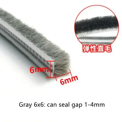 

3 м/6 м уплотнительная лента для двери, окна, щетка для защиты от сквозняков, дверей, окон, уплотнительная лента, пенопластовая наполнительная лента