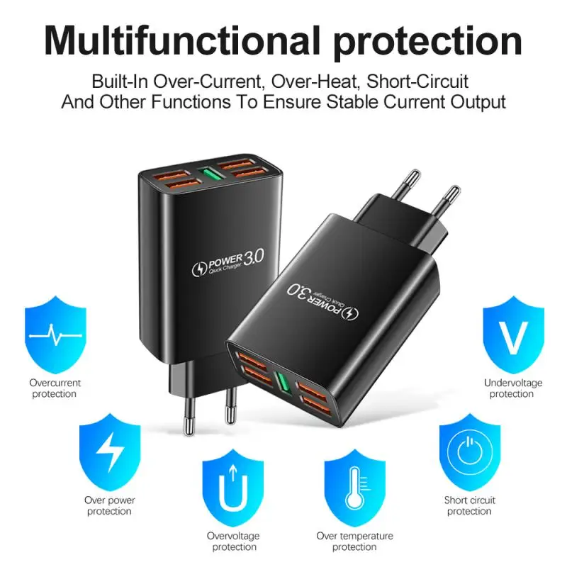 Сетевое зарядное устройство с 5 USB-портами В 2 А |