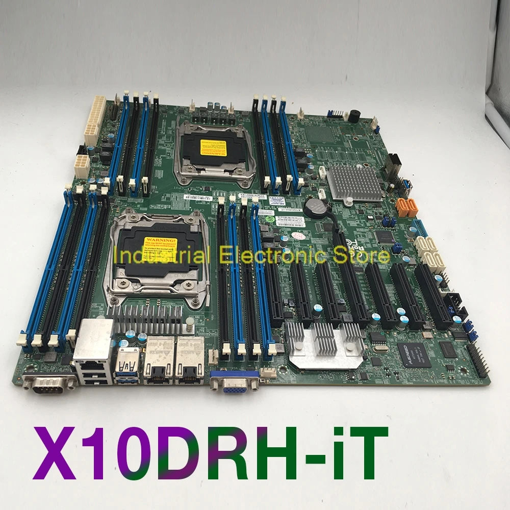 X10DRH-iT для материнской платы сервера семейство E5-2600 V4/V3 с двумя портами 10GBase-T SATA3 (6