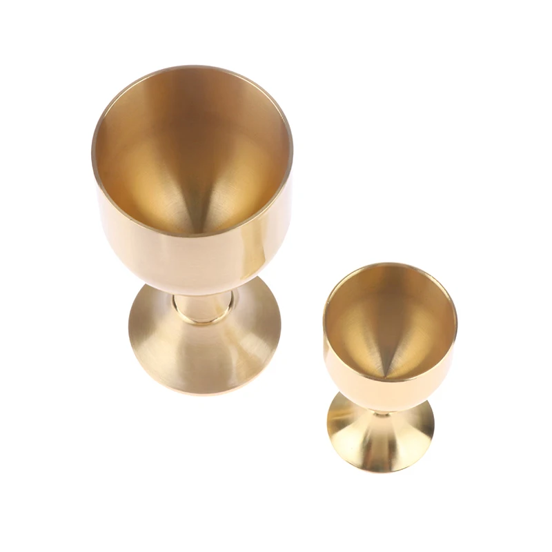 1 шт. небольшой металлический Кубок латунная чашка для коктейлей цвет золото