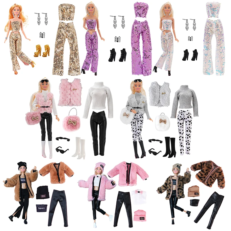 Модная одежда для куклы платье повседневный наряд праздничная юбка милое с