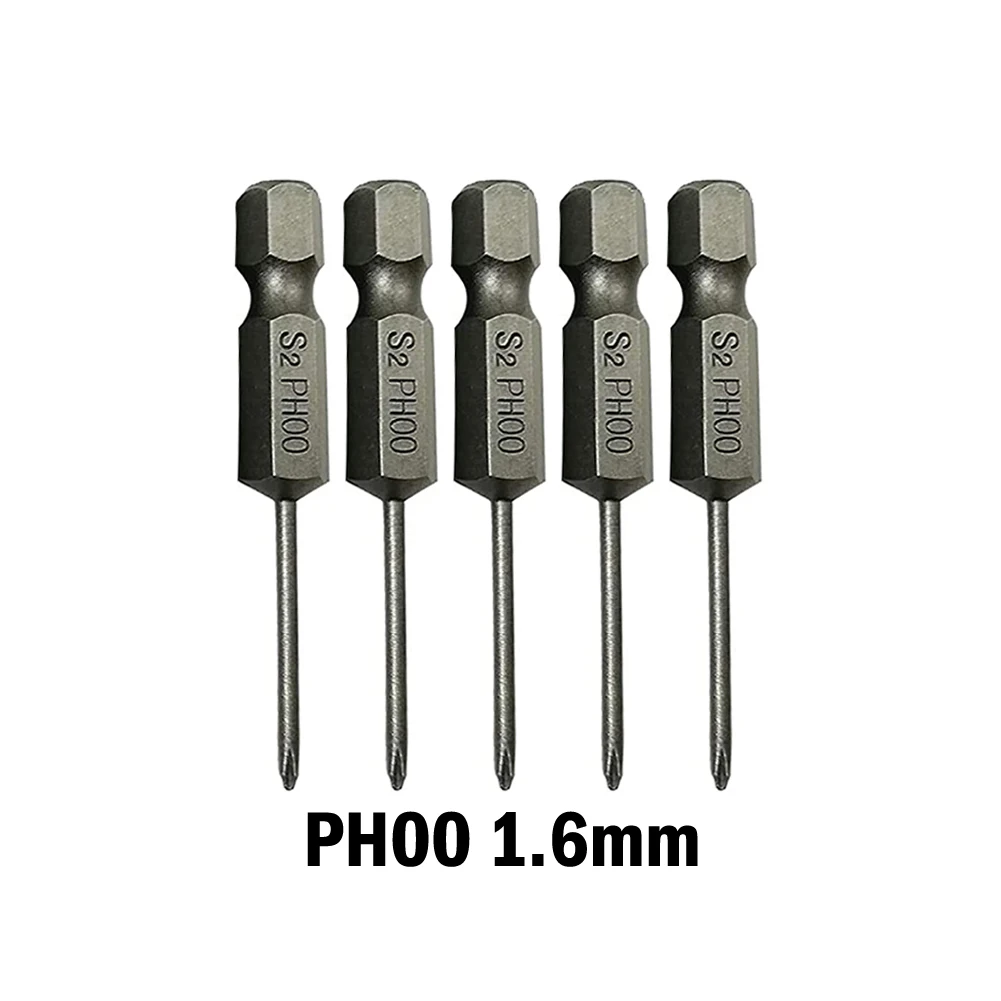 

5pcs Cross Screwdriver Bits 1/4 Inch Hex Shank Screwdriver Bits Electric Driver Bits Alloy Steel Screwdrivers PH00 PH0 PH1 PH2