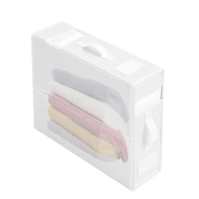 

Foldable Bedding Organizer Linen Fabric Storage Bins For Bed Sheets Duvet Covers And Pillowcases Storage Boxes Underbed Storage