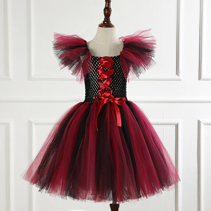 

Новинка 2023, детские платья на Хэллоуин для девочки, платье-пачка ведьмы, Детский карнавальный костюм, Рождественская вечеринка, косплей, бальное платье для выпускного