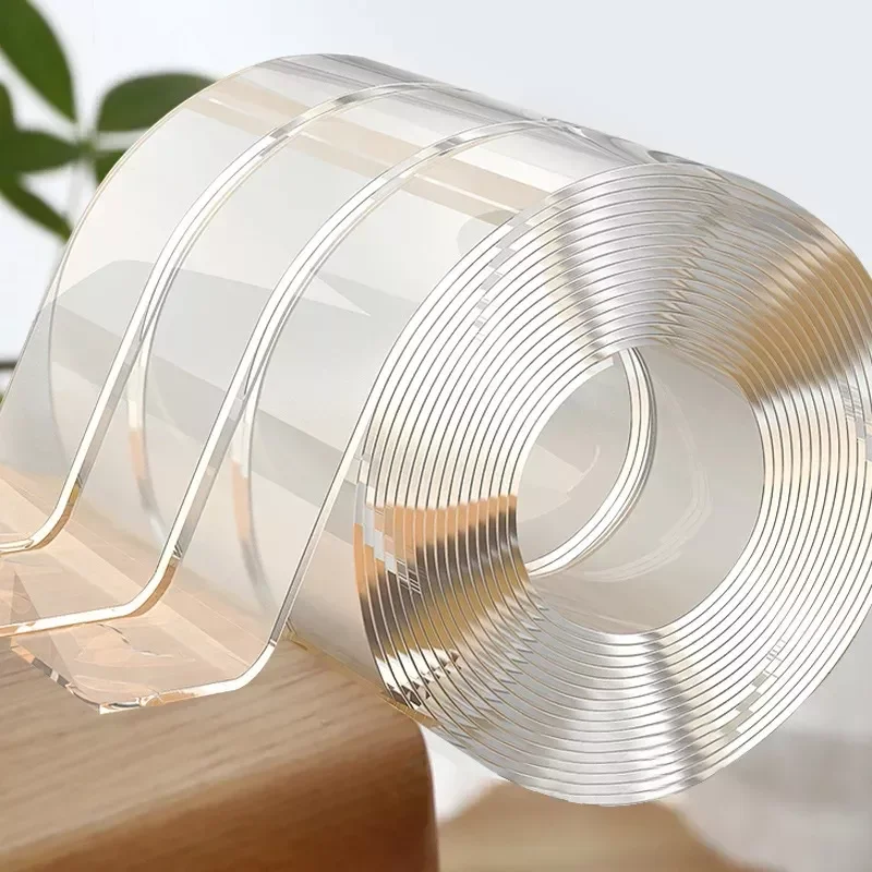 

Tracsless Nano Tape Double Sided Tape Transparent No Trace Reusable Waterproof Adhesive Tape Cleanable Home gekkotape