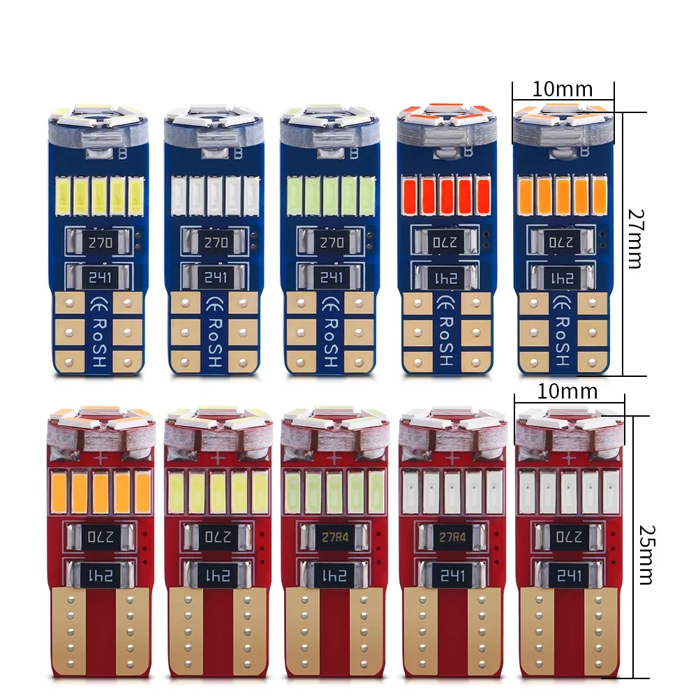 10x W5W T10 LED CANBUS No Error 5W5 168 12 В 800 лм Супер яркий салон автомобиля Боковой фонарь 194 4014