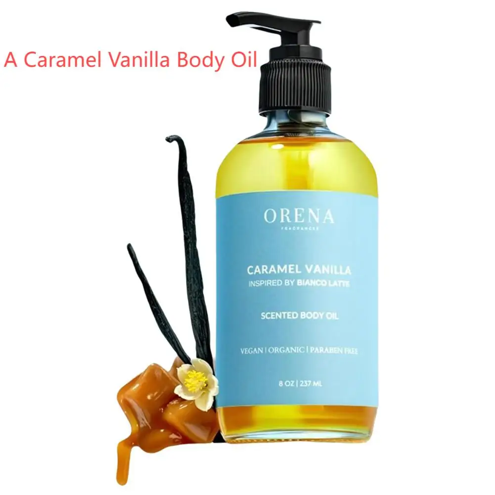 Масло для тела с куркумой/карамельным ванильным ароматом глубоко питающее