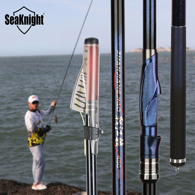 NEW ARRIVAL Seaknight High Carbon Rock Rod 4.5M 5.4M 6.3M Sea Spinning Rod ML MH XH Telescopic Rock Fishing Rod Ultralight hard 1