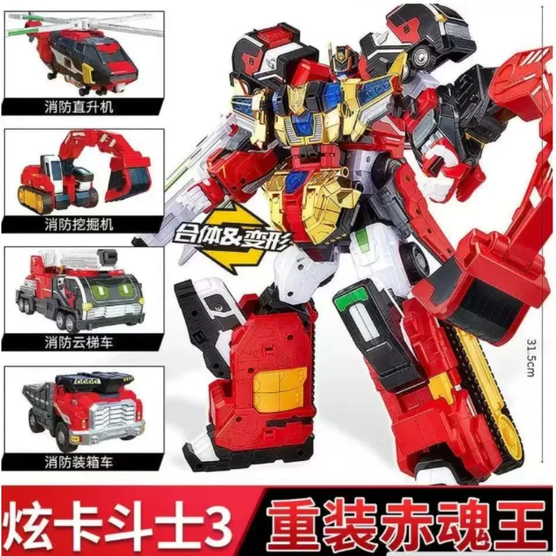 Фото В наличии. Оригинальная карта Shining Color Card Warrior Season 3, 3-е обновленное издание, Red Lord Integration Transforming Robot №1