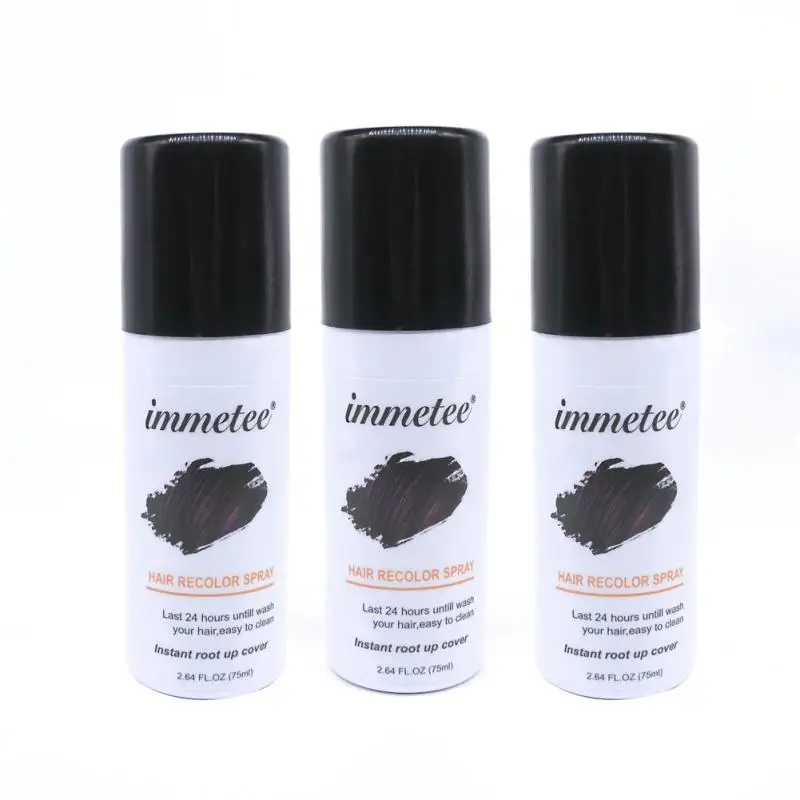 Spray Temporary Long Lasting Cover Gray Hair Natural Color Not Hurting Hair Coloring