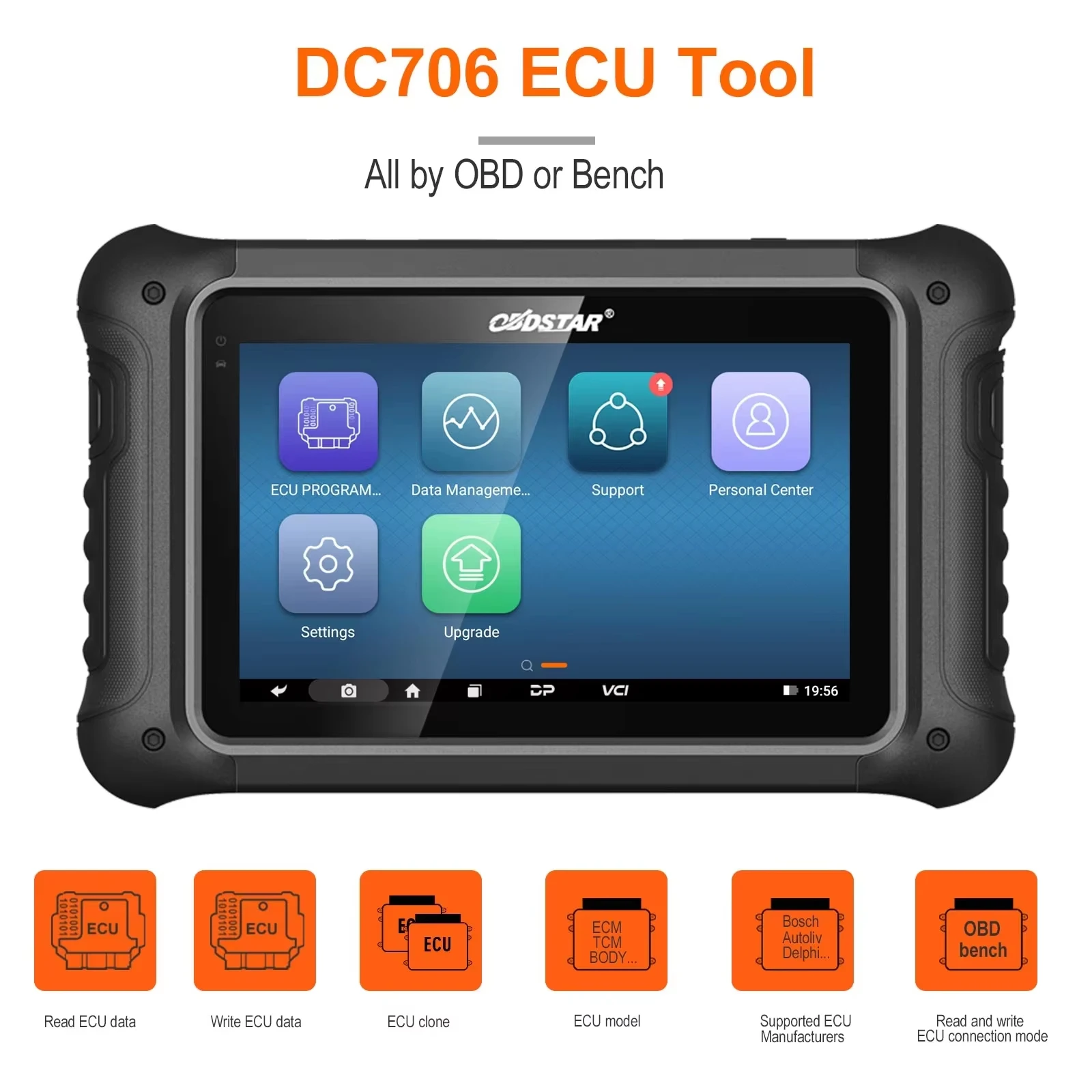 Лидер продаж OBDSTAR DC706 ECU Tool Full для ECM/TCM/BODY/Clone от OBD или BENCH автомобиля и мотоцикла с