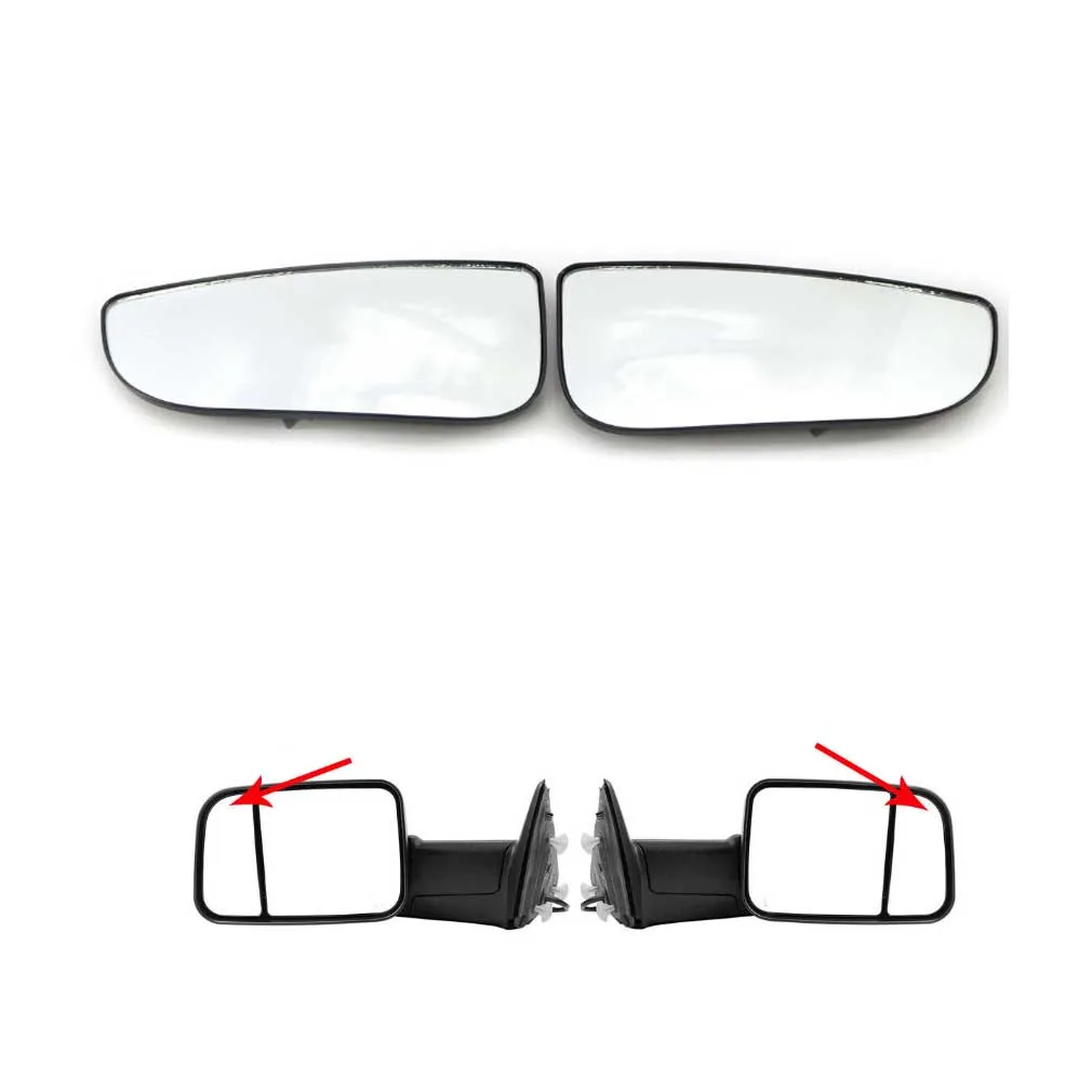 

For Dodge Ram 1500 2500 3500 4500 5500 Tow Mirror Spotter lower Glass 2010-2020