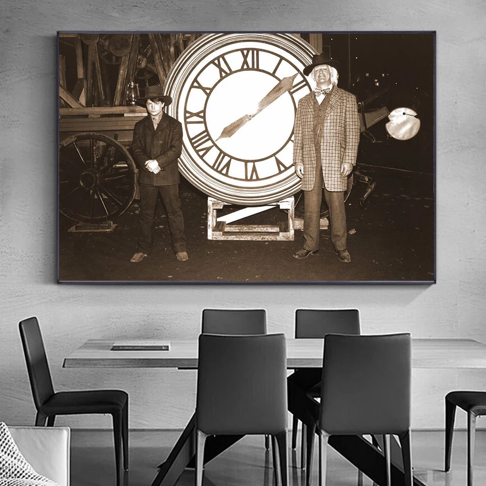 

Vintage Back To The Future Wall Art Poster Classic Movie Print Canvas Painting Alternative Film Retro Photo for Living Room Gift