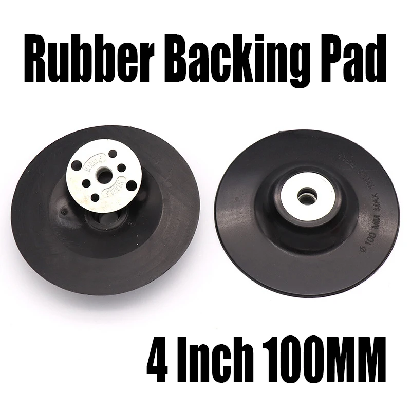 

1PCS 4 Inch 100MM Sandpaper Backing Pad Rubber Back Pad Round Grinding Disc Sanding Disc For Angle Grinder Sanding Sander