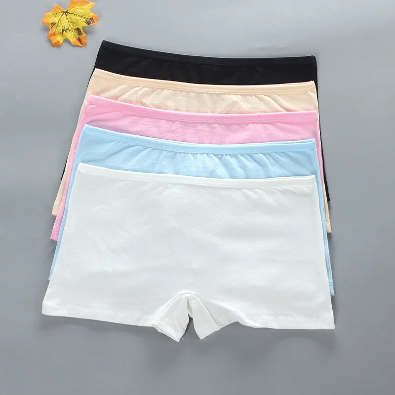 

3pc Teen Boxer Briefs for Student Girl Children Underwear Panty Cotton Soft Breathable Girls Panties Kids Underpants
