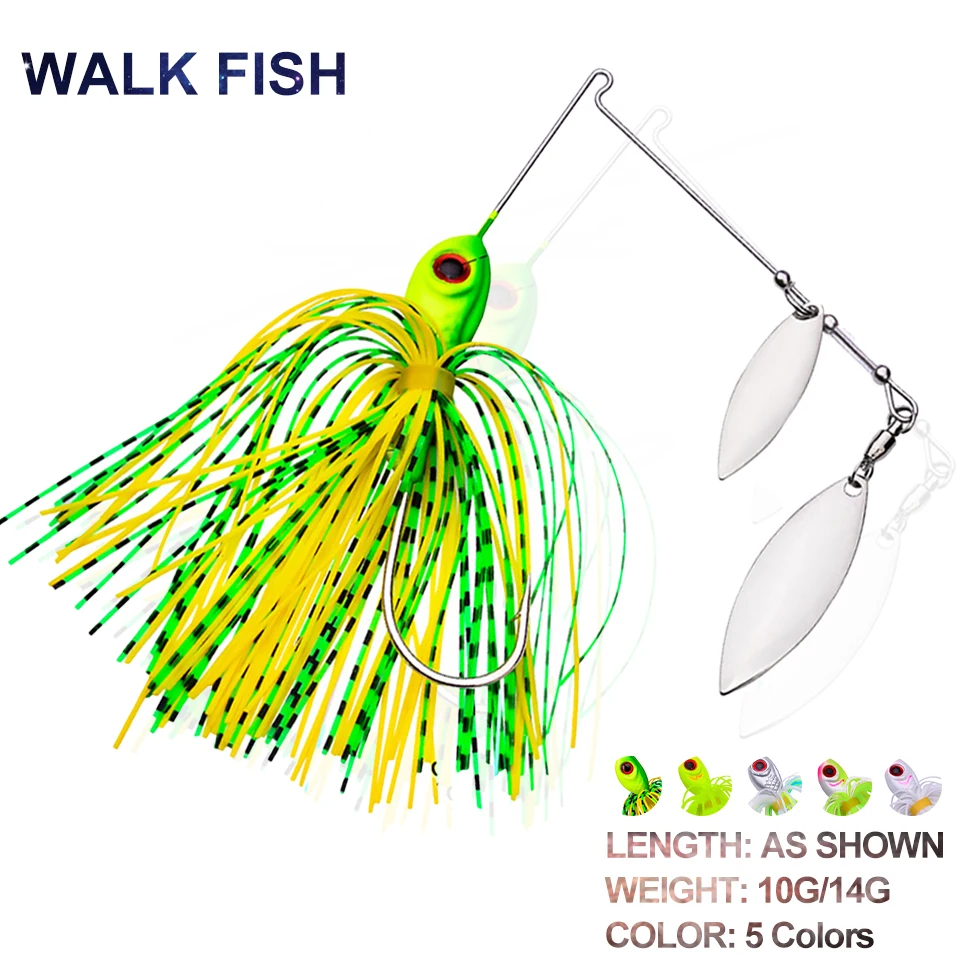 

WALK FISH 1 шт., приманки-Спиннеры 10 г/14 г, искусственная проволока, приманка, искусственная приманка, 3D приманка, рыбий приманка, свистящая приман...