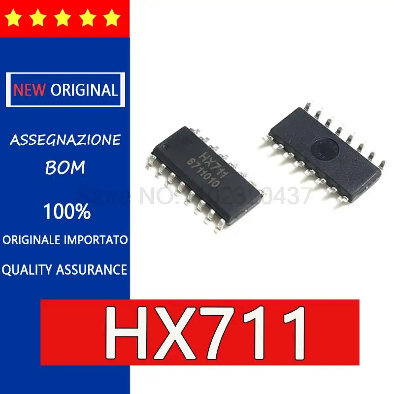 Оригинальные высокоточные электронные весы HX711 SOP16 с 24 датчиками, специальный чип, IC,Rf переключатель, электронные весы аналоговые/d, 5 шт.