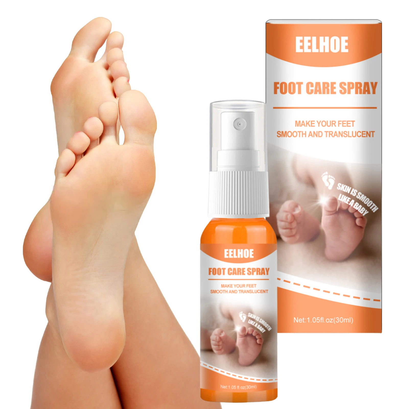 

30ml/100ml Foot Peeling Spray Instant Peeling Foot Spray For Softening And Removing Dead Skin Foot Deodorant For Peeling Away