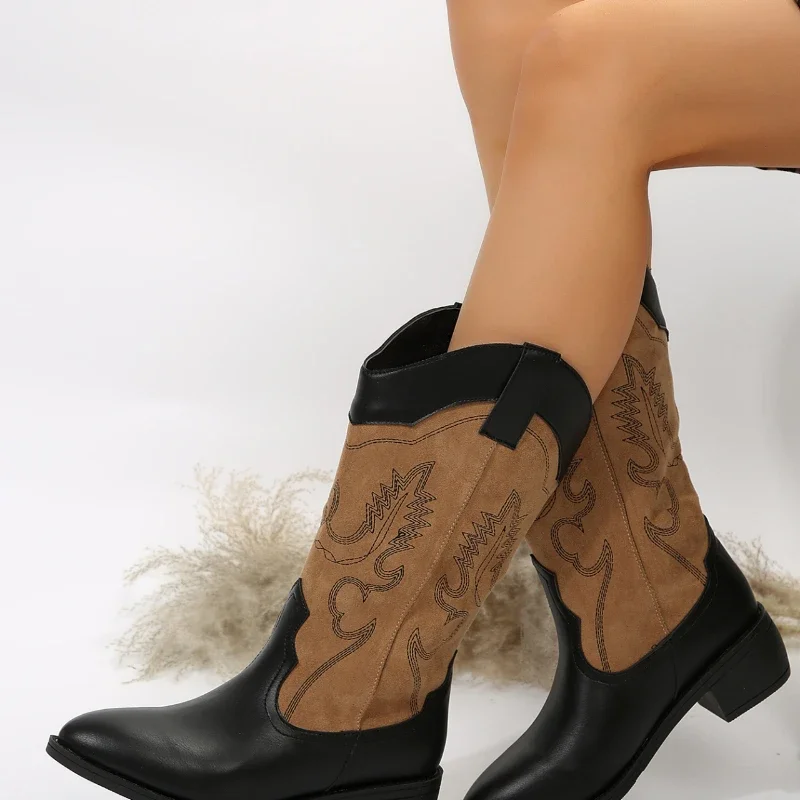 Женские сапоги до колена осенние модные бедра на массивном каблуке для женщин