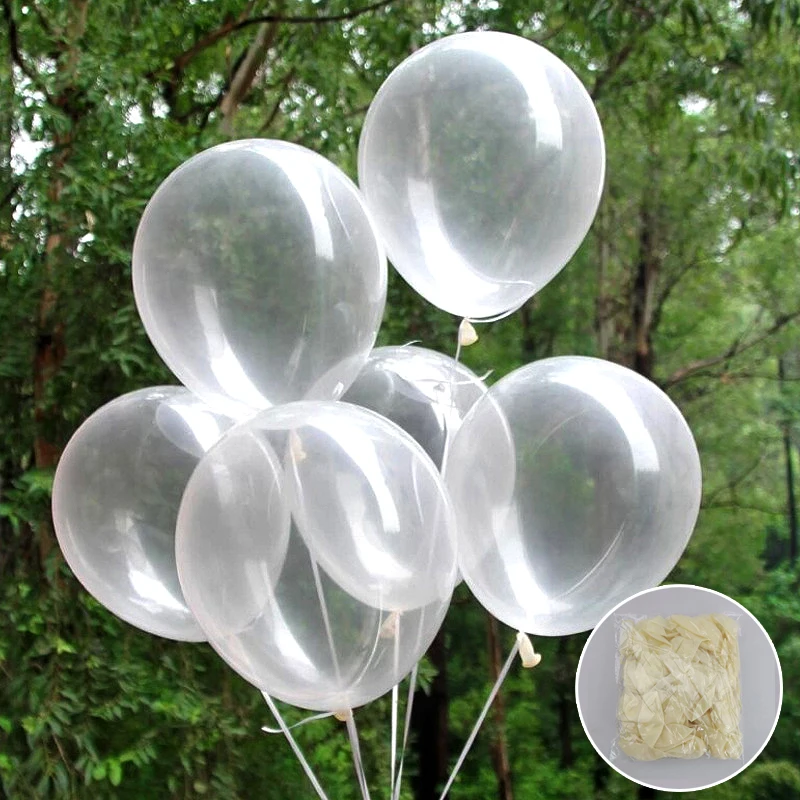 20/50 шт. 12-дюймовый прозрачный воздушный шар для дня рождения праздничного