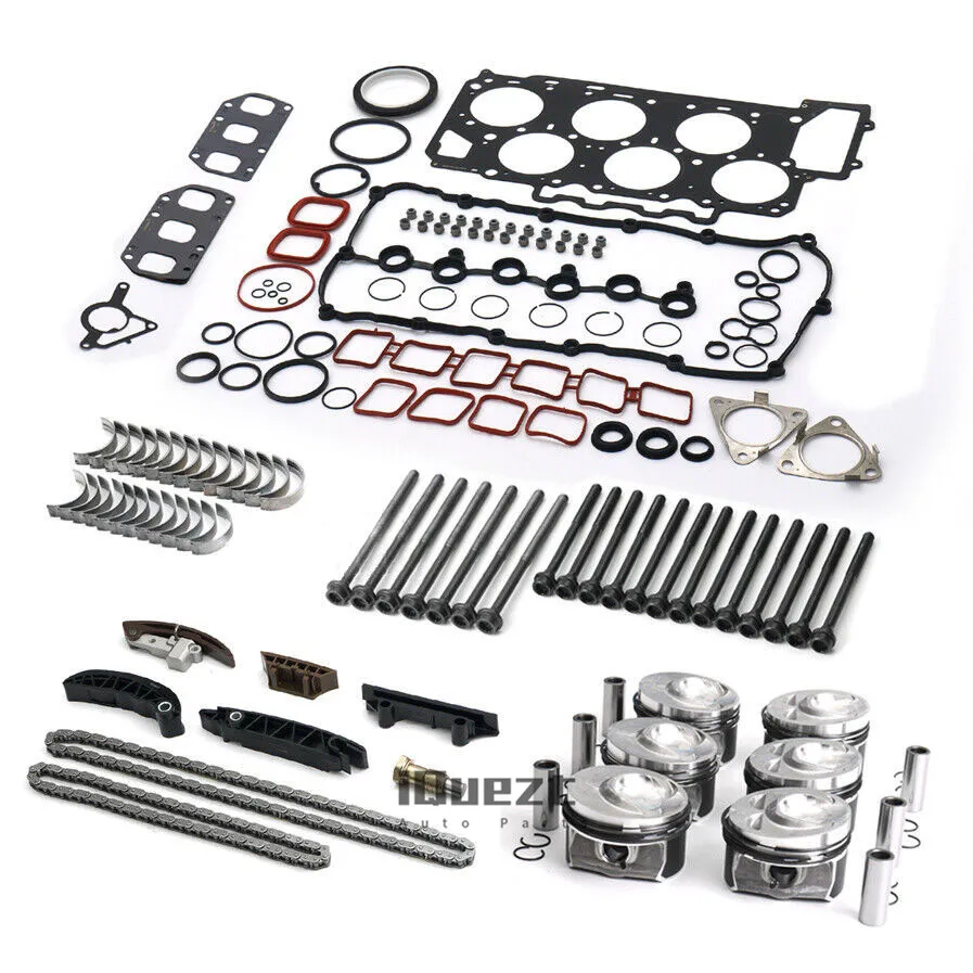 Комплект поршней для ремонта двигателя комплект цепи ГРМ Porsche VW Audi 3.6L VR6
