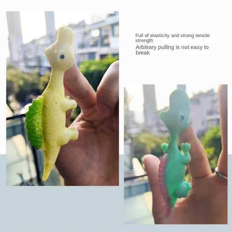 Рогатка с динозавром новый стиль декомпрессия пальцев забавная стена Lippy