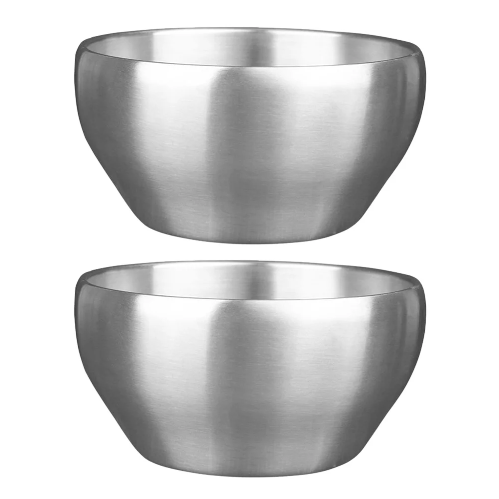 

Bowl Metal Bowls Soup Steel Stainless Microwave Noodle Prep Cooking Mixing Container Ramen Instant Salad Baking Serving Fruit