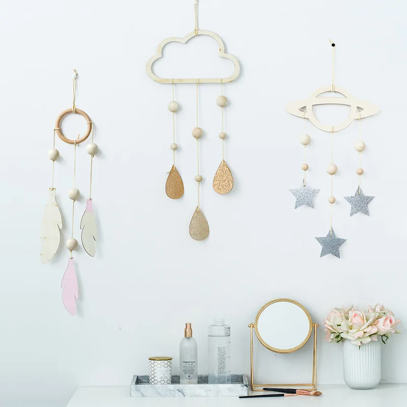 2022 Nordic Wind Hollow Cloud Raindrop Planet Curtain Childrens Room
Wall Decoration Decoration Living Room Decoration Pendant