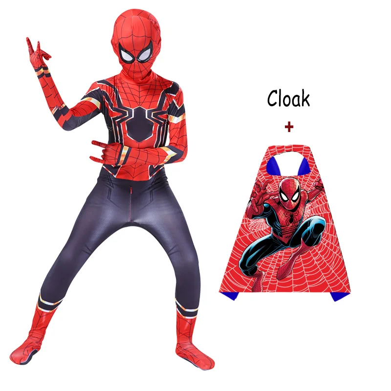 Детский костюм супергероя Майлса Моралеса маскарадный Человека-паука с маской