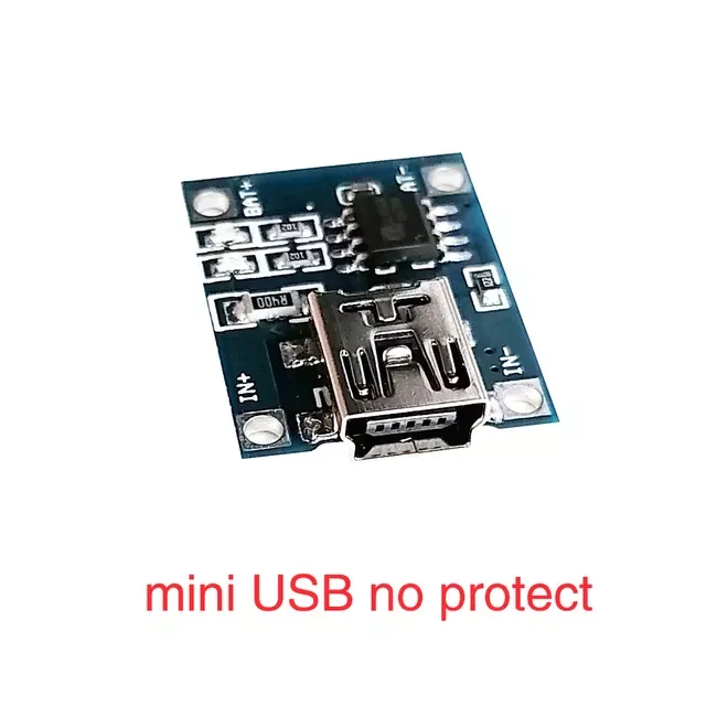 

Micro Type-c USB 5V 1A 18650 TP4056 Lithium Battery Charger Module Charging Board With Protection Dual Functions 1A Li-ion