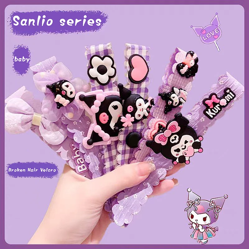Резинка для волос Sanrio Kuromi на липучке 3 шт.