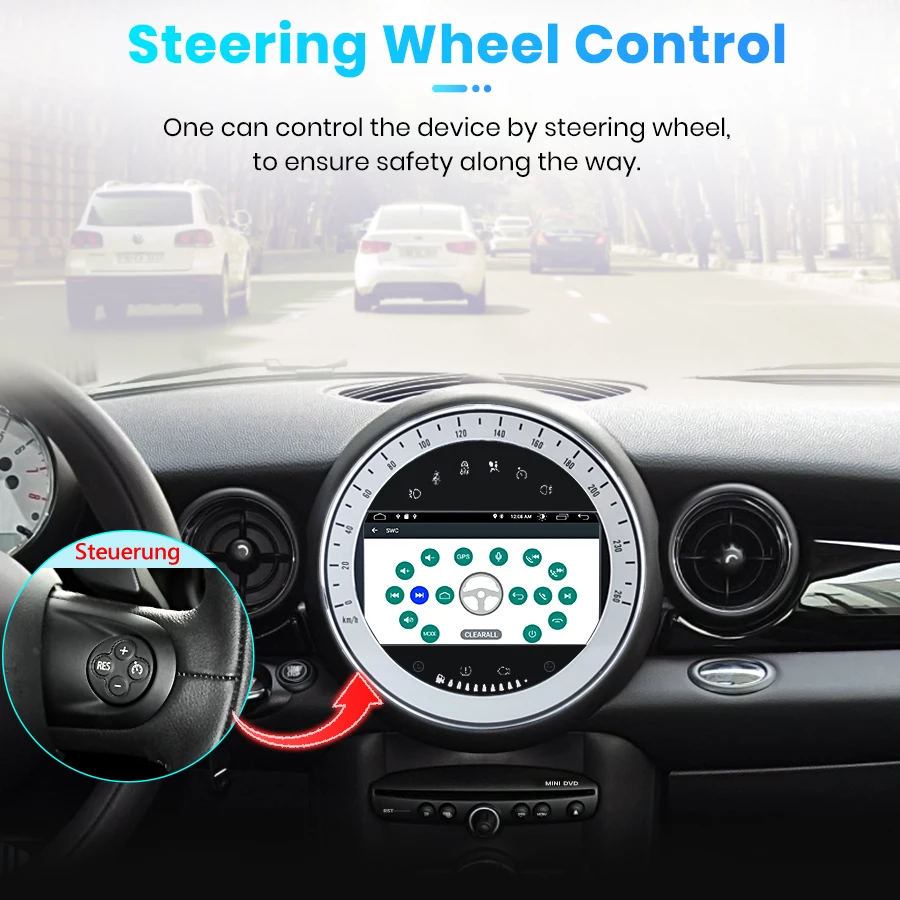 Автомагнитола AWESAFE мультимедийный плеер на Android 10 0 с 7 &quotэкраном GPS радио для BMW Mini