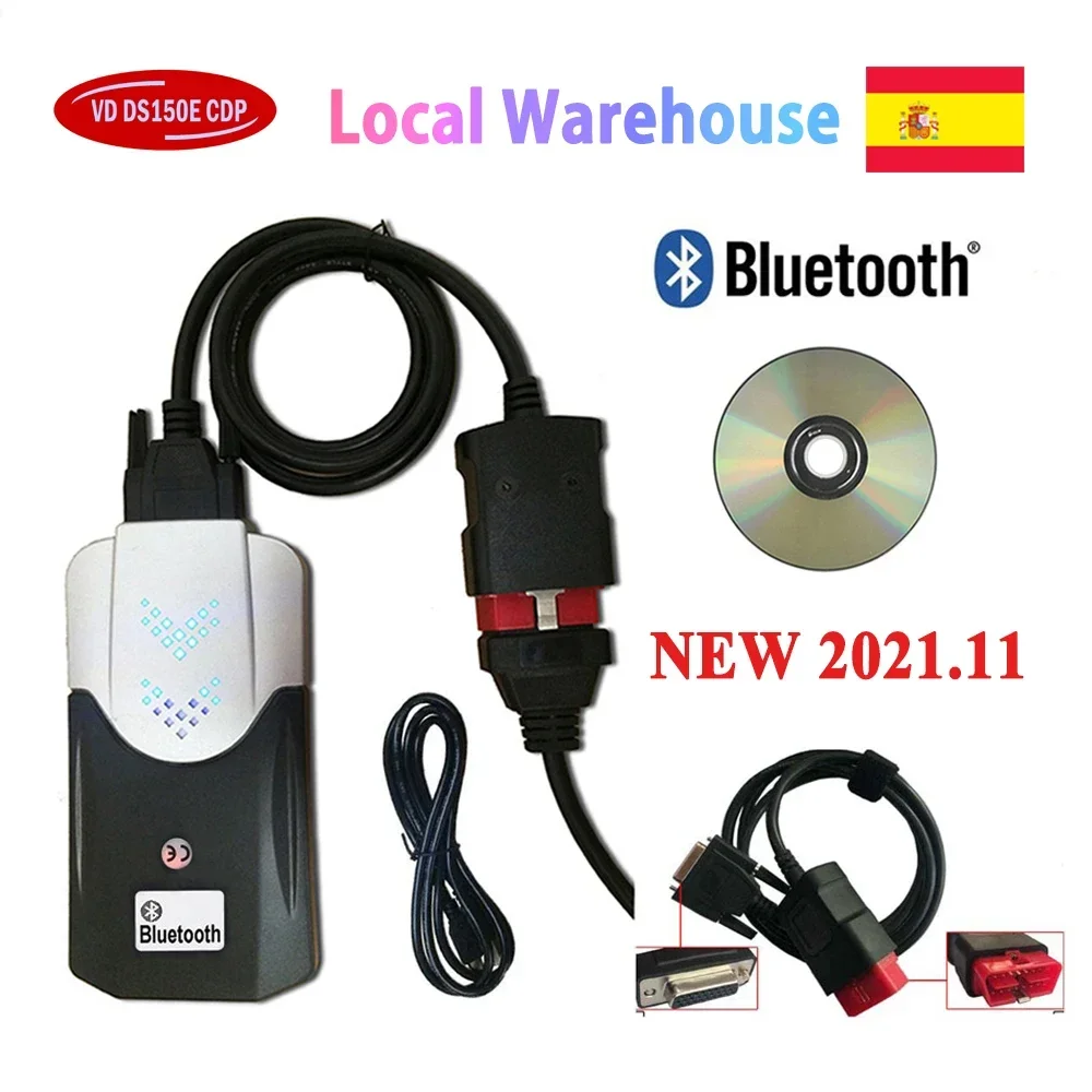 2023 НОВЫЙ сканер VCI VD TCS CDP OBD2 2021.11 Keygen Vd DS150e Cdp Bluetooth для Tnesf Delphis Orpdc Автомобили