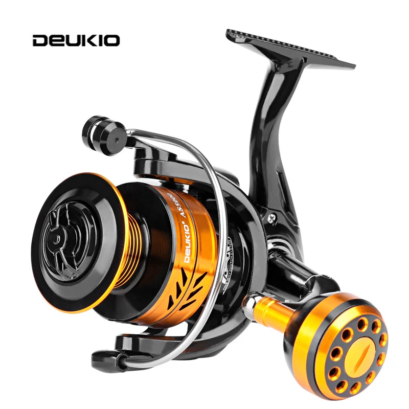 

10KG Spinning Reel Goods For Fishing Ultralight Gear Through All Metail Sea Wheel Marine Sport AS2000-7000 Power Hard Carp Spool